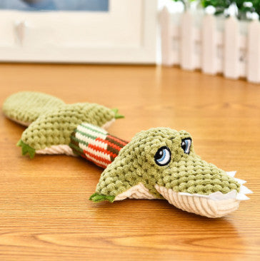 Voice Toys Alligator Plush Dog Chew Toy