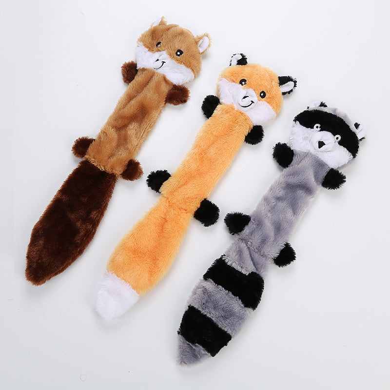 Pet Dog Raccoon Fox Squirrel Chew Toy