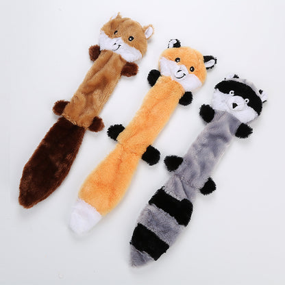 Pet Dog Raccoon Fox Squirrel Chew Toy