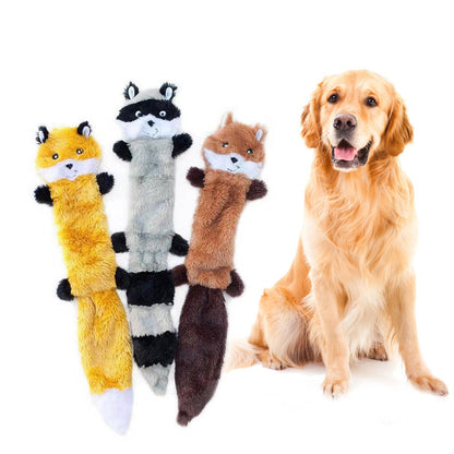 Pet Dog Raccoon Fox Squirrel Chew Toy