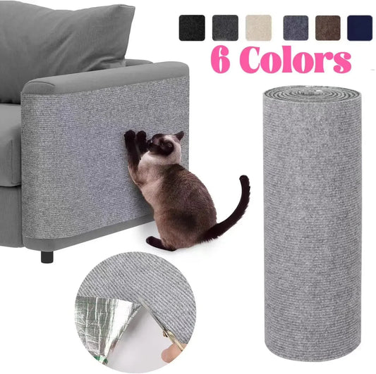 Cat Scratching Mat Self-Adhesive Trimmable Carpet Cat Scratching Post