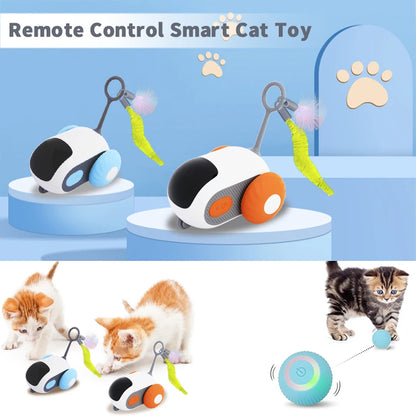 Cat Smart Interactive Car Toy Automatic Moving Remote Mouse