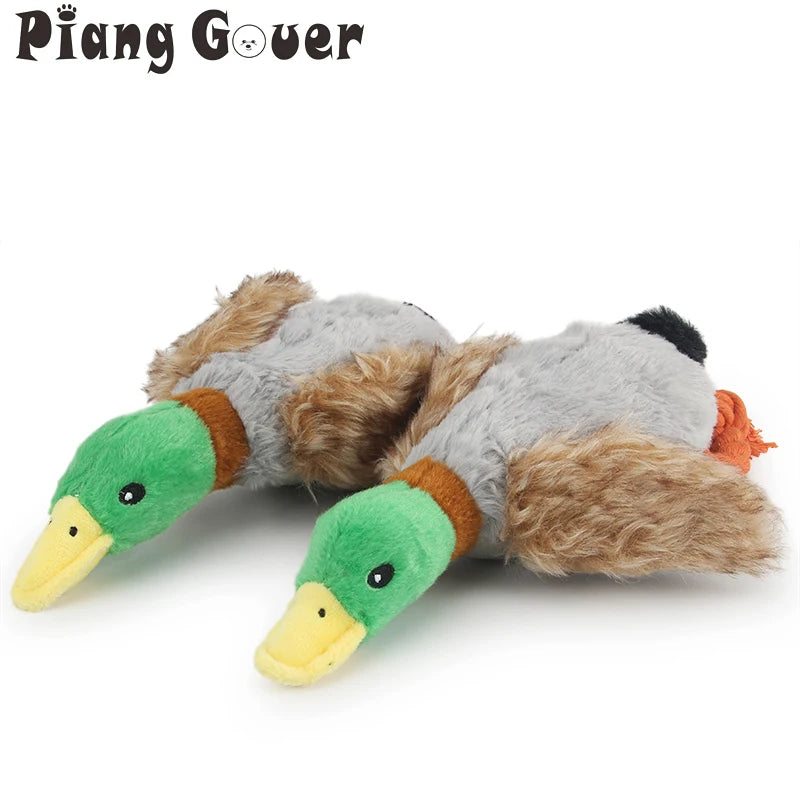 Plush Duck Sound Pet Toy Animal Squeak Dog Toy Cleaning Tooth Dog Chew Rope