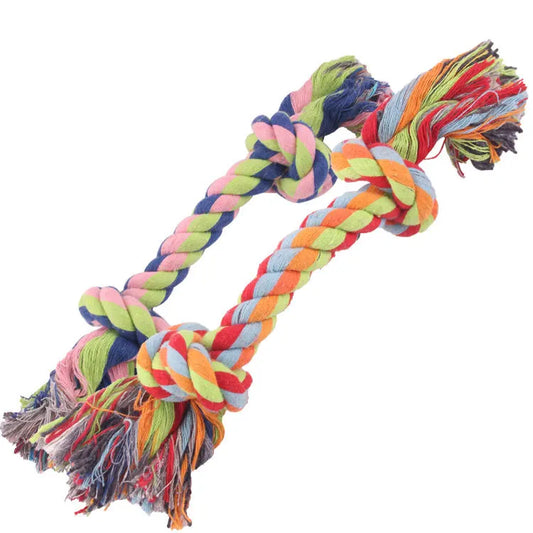 Dog Bite Rope Braided Double Knot Cotton Rope Toy